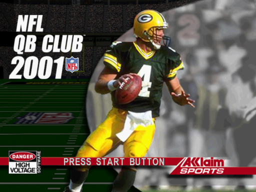 NFL QB Club 2001 title screen for Sega Dreamcast